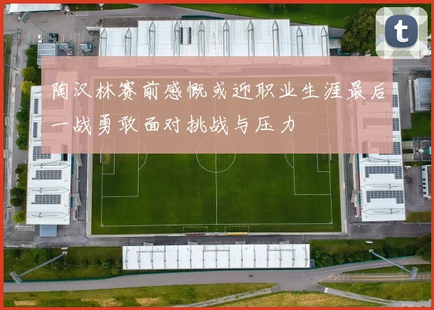 陶汉林赛前感慨或迎职业生涯最后一战勇敢面对挑战与压力