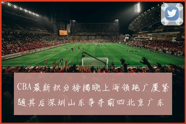 CBA最新积分榜揭晓上海领跑广厦紧随其后深圳山东争夺前四北京广东稳居前列